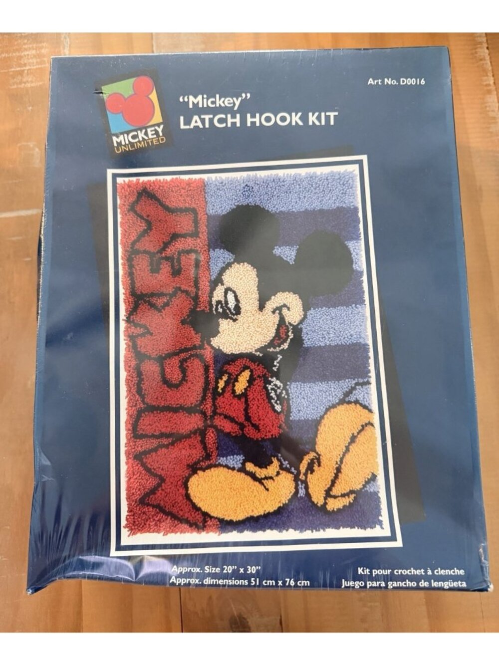 Vintage Caron D0016 Mickey Unlimited Mickey Mouse Latch Hook Kit #A259 SEALED